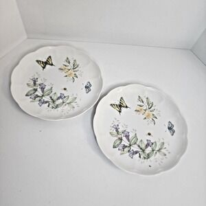 Lenox Butterfly Meadow‎ Swallowtail Plate Laurie De Sante Collection 2 Plates